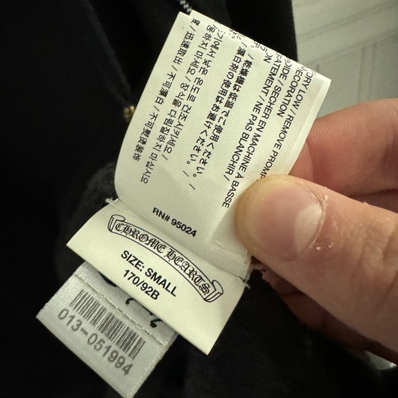 Chrome Hearts Matty Boy Chomper Leather Patch Zip-Up Hoodie - Picture 12 of 14